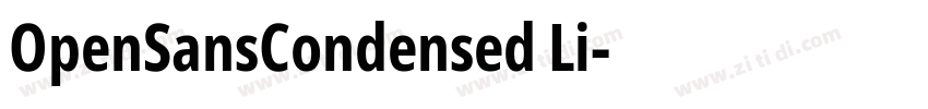 OpenSansCondensed Li字体转换